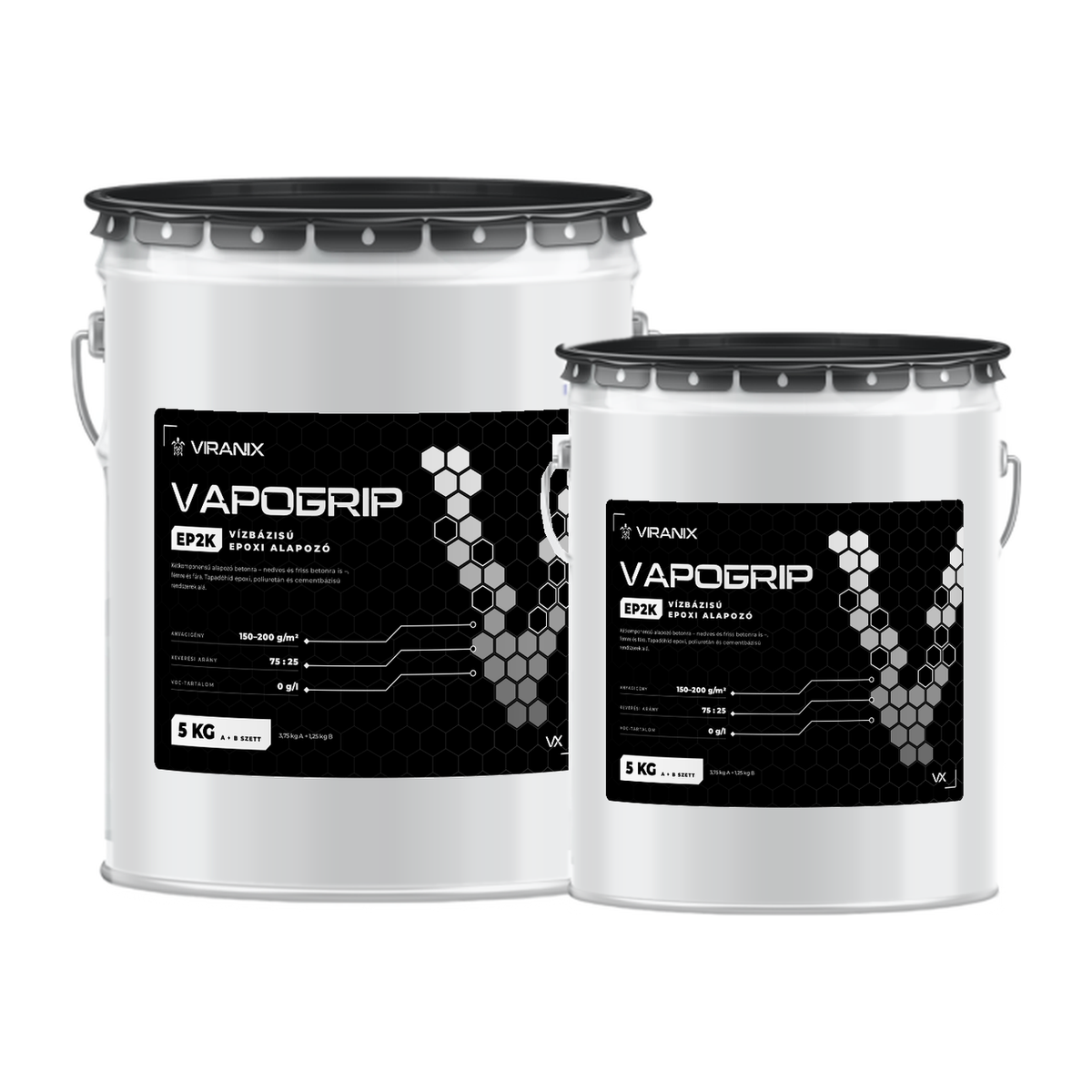 VIRANIX VAPOGRIP EP 2K - Páraáteresztő Epoxi Alapozó
