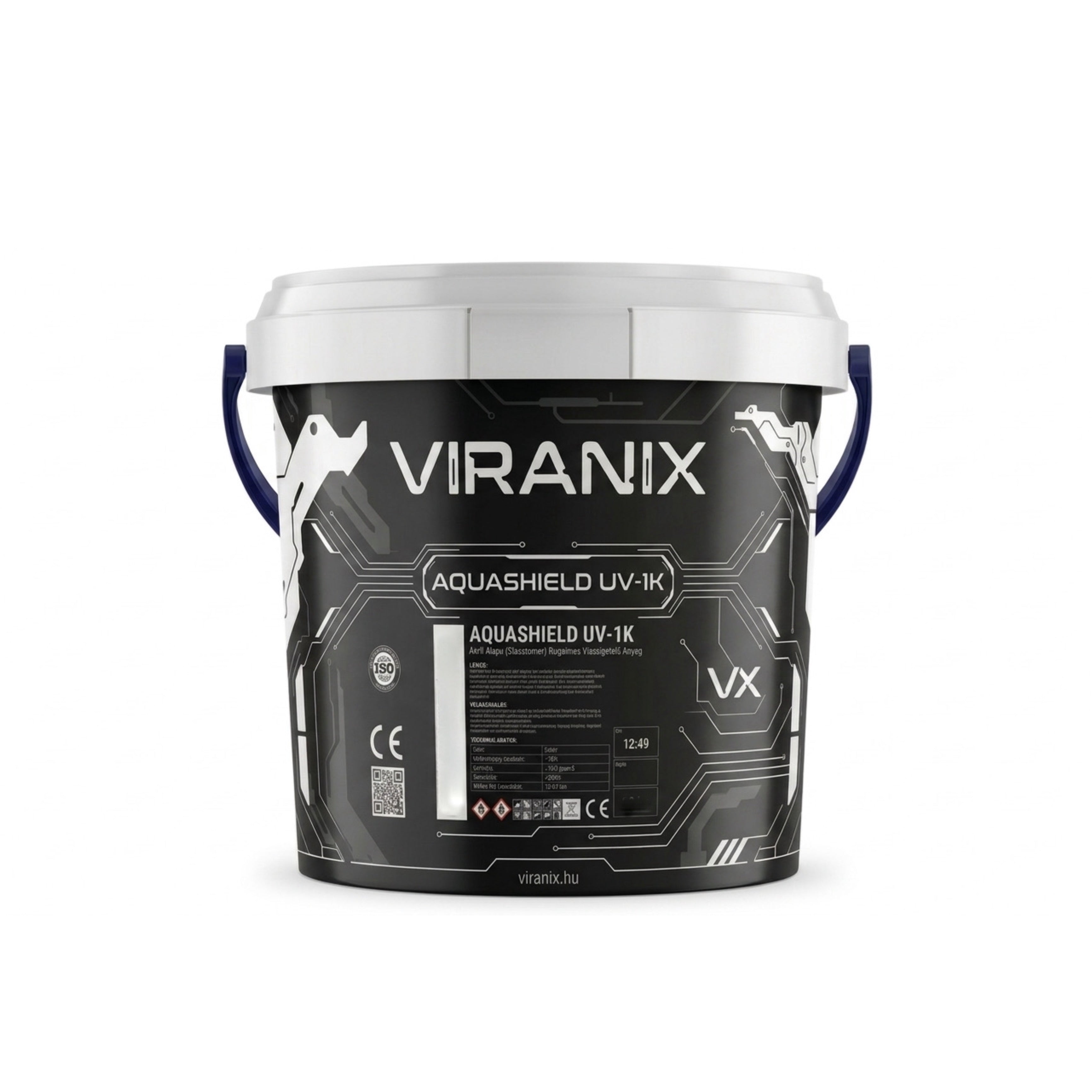 VIRANIX AQUASHIELD UV-1K impermeabilizante líquido de poliuretano, cubo de 5 kg – resistente a los UV, 600% elástico